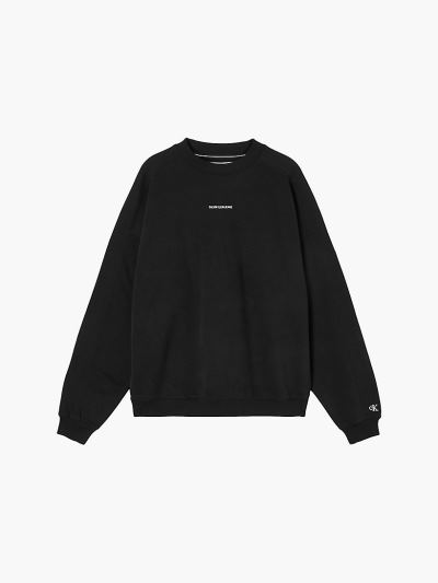 Calvin Klein Ruhák HU357387 | Calvin Klein Plus Size Organic Cotton Női Pulóver Fekete